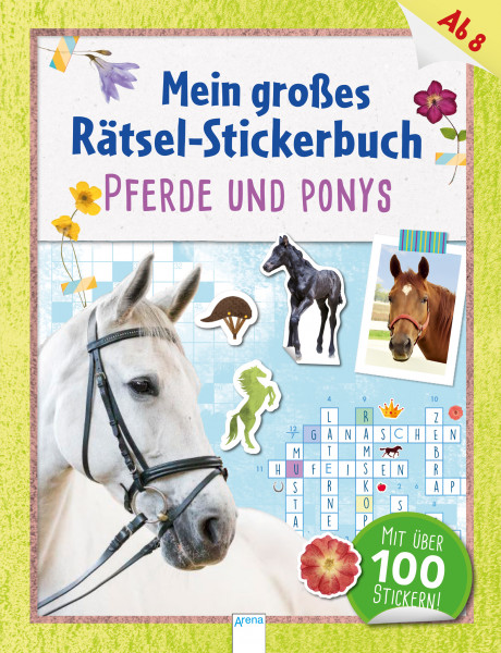 Arena | Mein großes Rätsel-Stickerbuch. Pferde und Ponys