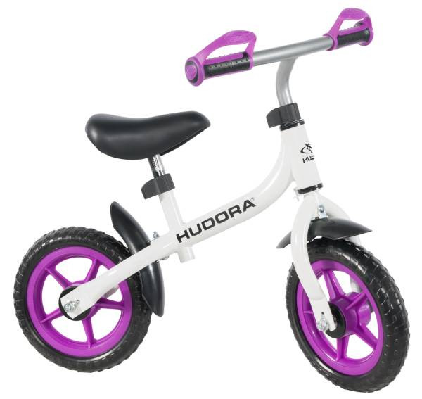 Hudora | Laufrad Bikey 3.0 Girl, 10", weiß/lila | 10715