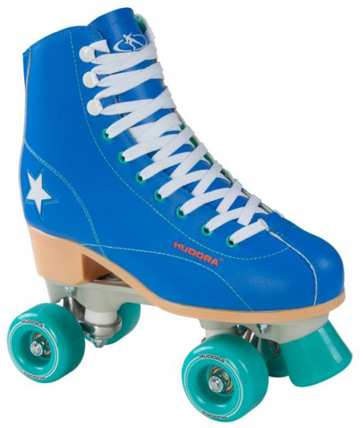 Hudora | Rollschuh Roller Disco, Gr. 42, blau/grün
