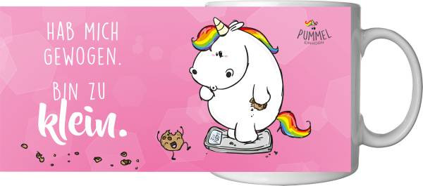 Pummeleinhorn | Tasse | mug Hab mich gewogen…