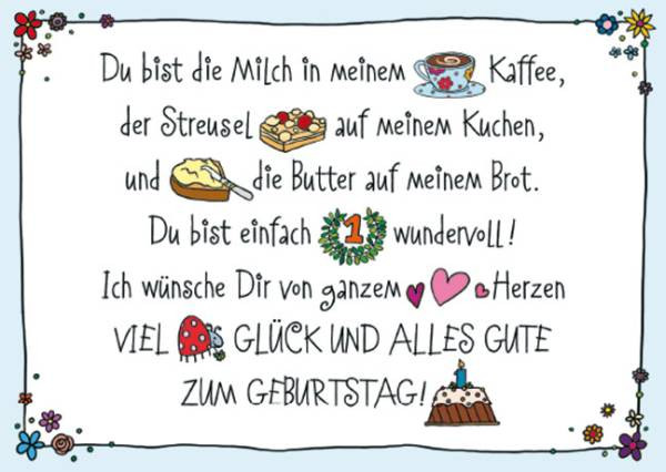 Rannenberg und Friends | Postkarte "Geburtstagsstreusel"