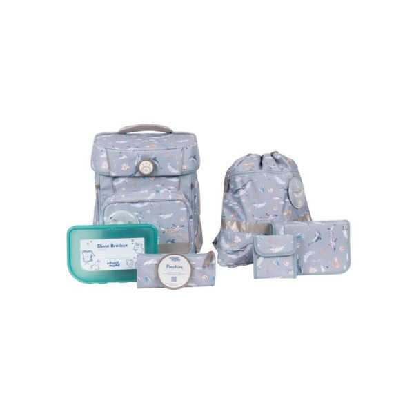 School Mood | Hero Maxx Air+ Schulranzen Set 7-tlg. | Aqua (Nordic Collection)