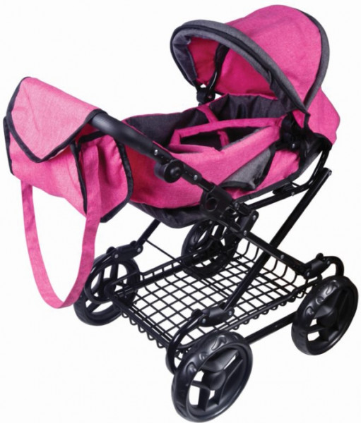 Vedes | AM Puppenwagen pink/grau melliert | 0055207356