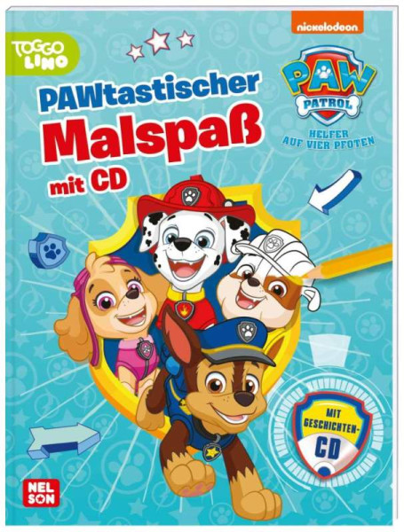 Nelson | PAW Patrol: PAWtastischer Malspaß mit CD | 