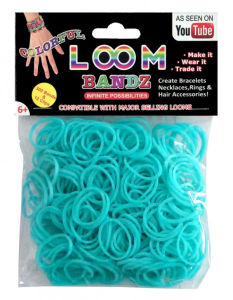 Loom Bandz | 300 Ringe | Türkis
