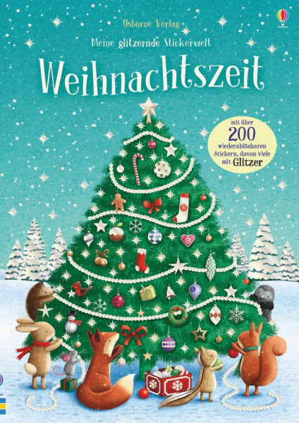 Usborne | Meine glitzernde Stickerwelt: Weihnachtszeit