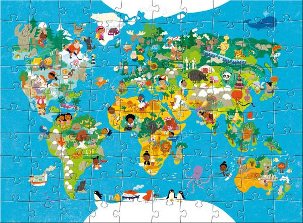 Puzzle Weltkarte