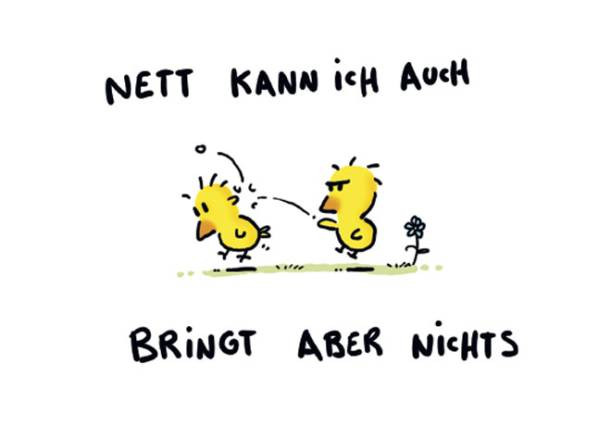 Rannenberg und Friends | Postkarte "Nett kann ich auch"