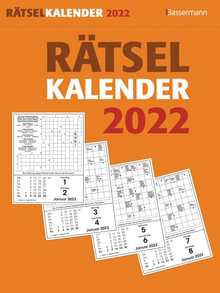 Bassermann | Rätselkalender 2022. Der beliebte Abreißkalender für alle Rätselfreunde | Krüger, Eberhard