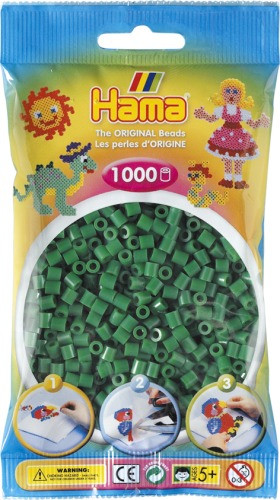 HAMA | Bügelperlen Grün 1.000Stück | 207-10