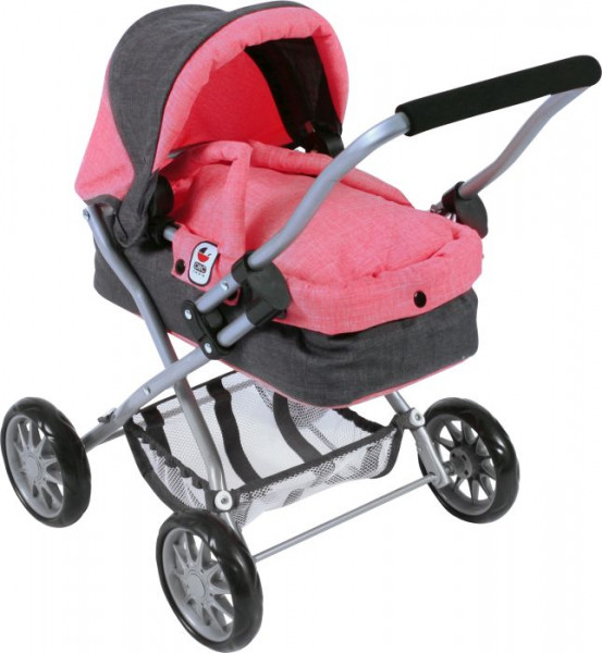 Bayer Siglinde | Puppenwagen Smarty Melange anthr.-pink | 555_41