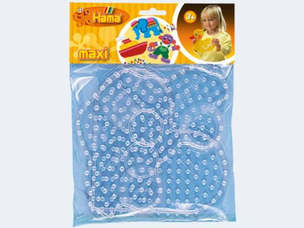 Hama | 2 Maxi Platten Hund/Ente