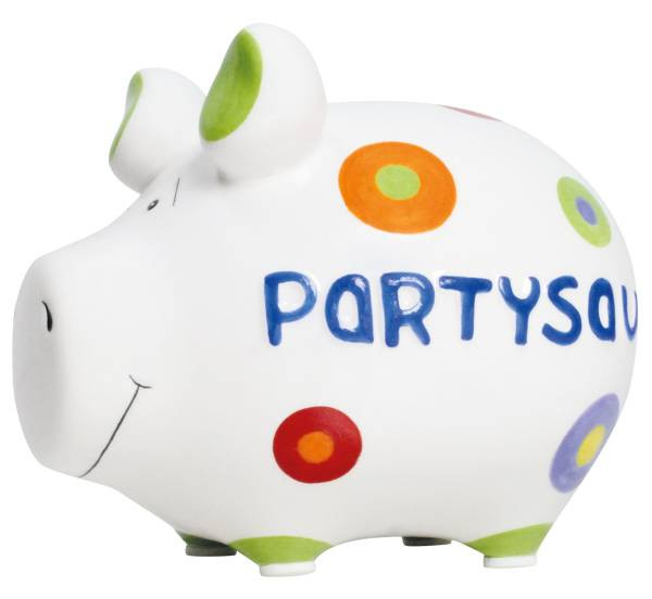 KCG | Sparschwein | Partysau | Größe: 12,5 cm