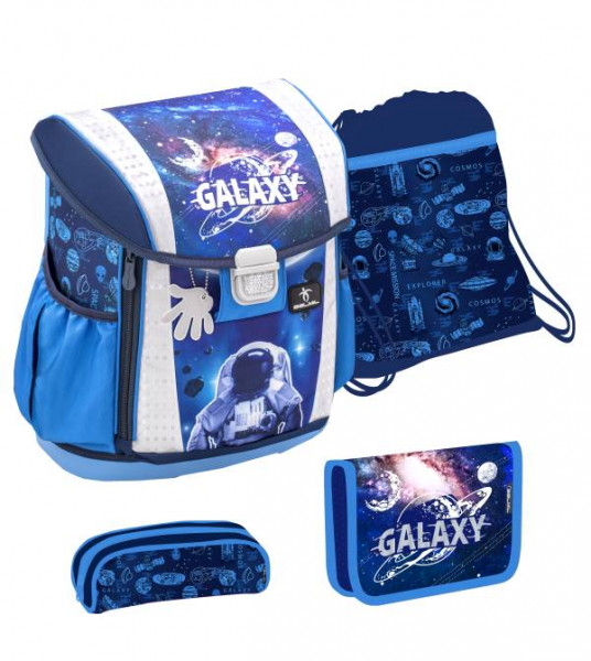 Belmil |  Customize Me Schulranzen Set 4 - teilig Astronaut Galaxy
