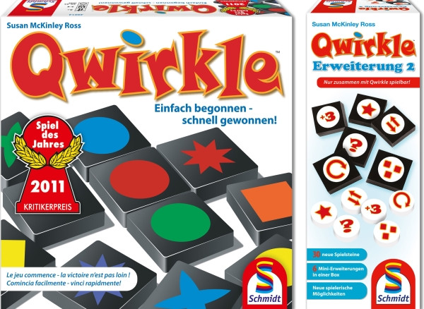 Schmidt Spiele | Qwirkle Grundspiel + Erweiterung 2 | 49361