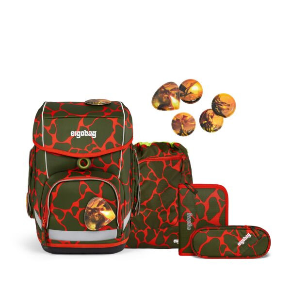 Ergobag | cubo-set | FeuerspeiBär | Schulranzen Set