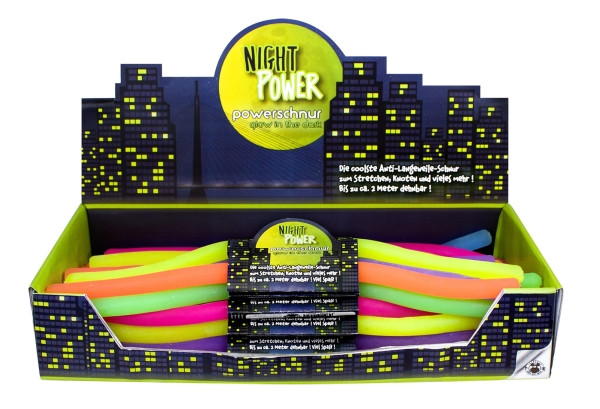 Trendhaus | Powerschnur Glow in the Dark 6-fach sortiert | 945341