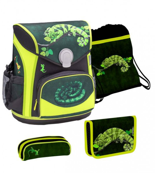 Belmil | Cool Bag Schulranzen Set 4 teilig Reptile