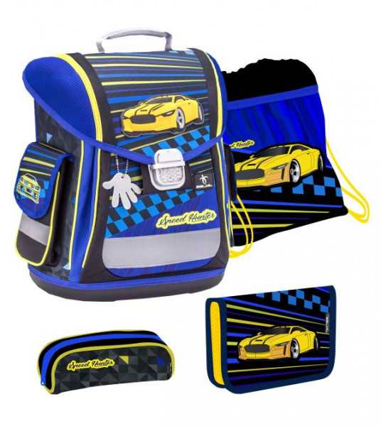 Belmil | Sporty Schulranzen Set 4 - teilig Speed Hunter