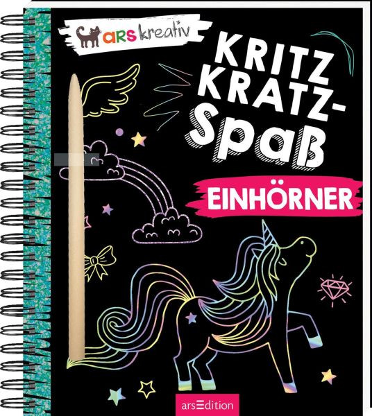 arsEdition | Kritzkratz-Spaß Einhörner