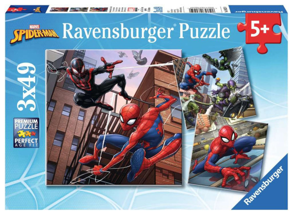 Ravensburger Puzzle | Spider-man en action      3x49p | 49 Teile