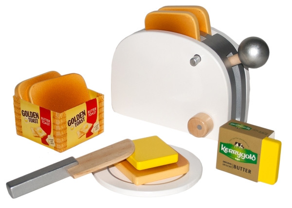 Tanner | Golden Toast-Set aus Holz m. Zubehör | 0993.4