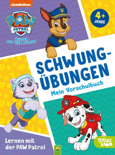 Schwager & Steinlein | Lernen mit der PAW Patrol: Schwungübungen. Mein Vorschulbuch | Schwager & Steinlein Verlag