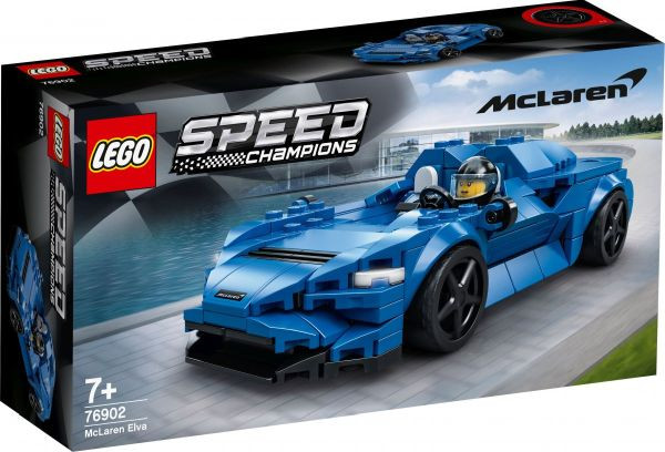 Blauer Rennwagen