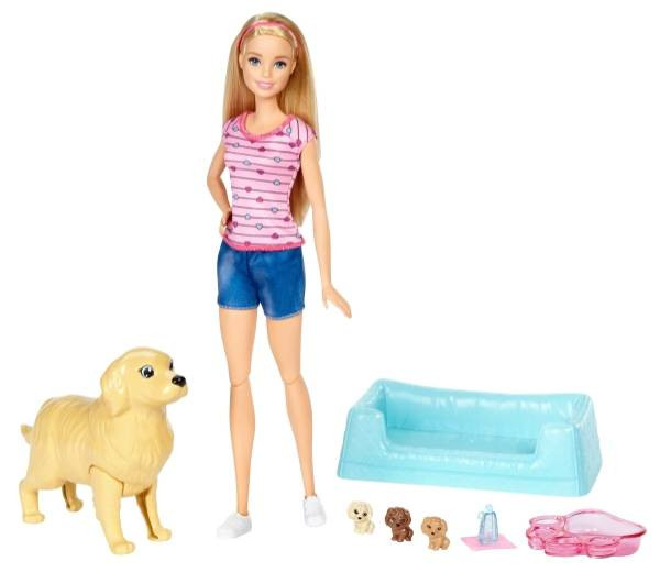 Mattel | BRB Hundemama, Welpen & Puppe | FBN17