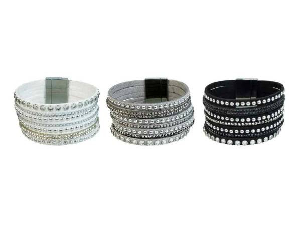 bb-Klostermann | Armband Strass mit Magnetverschluß | 1 Stück