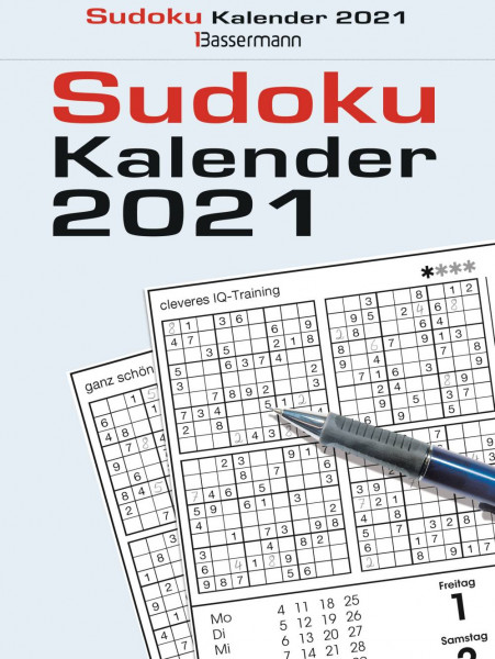 Bassermann | Sudokukalender 2021. Der beliebte Tagesabreißkalender