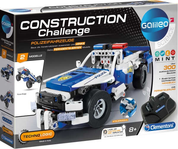 Clementoni | Construction Challenge - Polizeifahrzeug | 59144