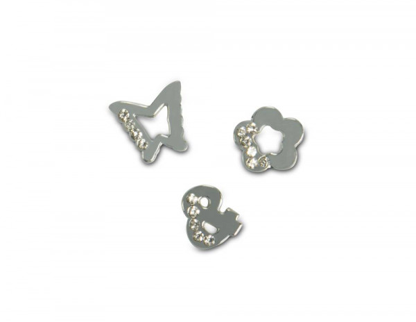 Angel Bliss | silberner Schmuckanhänger für Charm Armband | Symbole | mit Strasssteinen