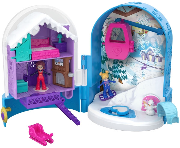 Mattel | Polly Pocket World Schneespaß Schatulle | FRY37