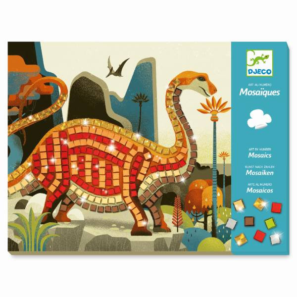 Djeco | Mosaike: Metallische Dinosaurier