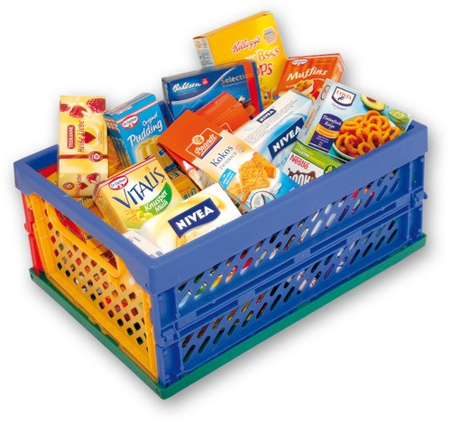Tanner: Mini-Klapp Box mit Kaufladenartikeln
