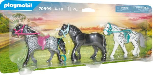 Playmobil | 3 Pferde: Friese, Knabstrupper & Andalusier | 70999