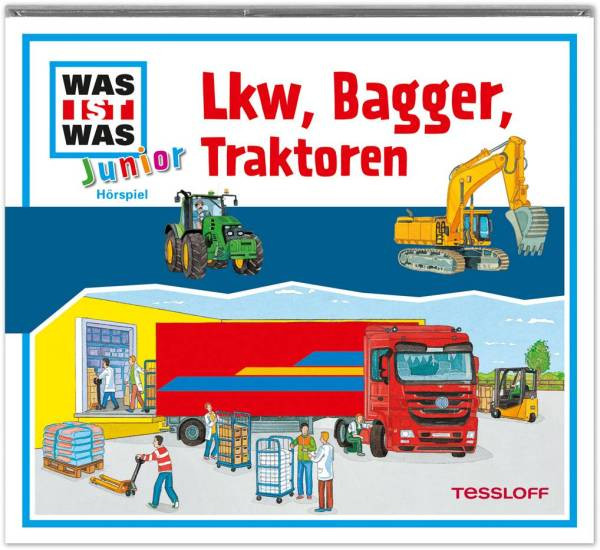 Tessloff Verlag | WAS IST WAS Junior Hörspiel-CD: Lkw, Bagger, Traktoren