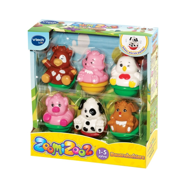 vtech | ZoomiZooz - 6er Set Bauernhoftiere | 80-438904