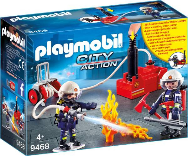 PLAYMOBIL® City Action | Feuerwehrmänner mit Löschpumpe | 9468