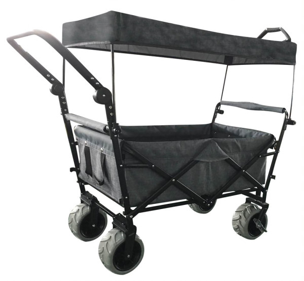 Vedes | OA Bollerwagen grau mit Dach+Schubstange | 71301532
