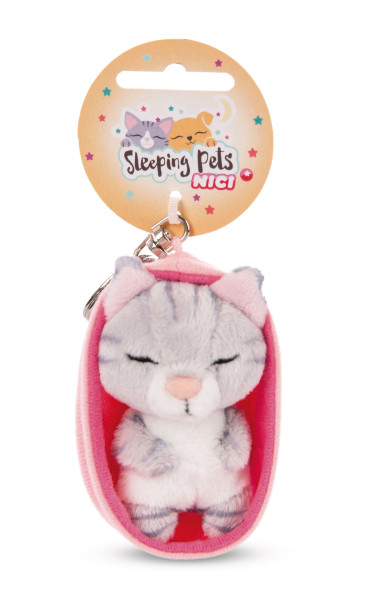 Nici | Sleeping Pets mit Loop | Katze grau getigert