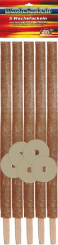 Wachsfackel 5er,ca. 45 cm | 7741