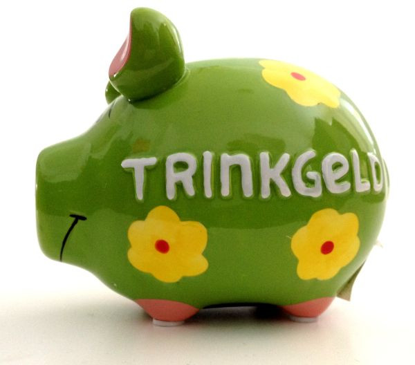 KCG | Sparschwein | Trinkgeld | Größe: 12,5 cm