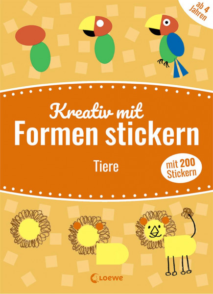 Loewe | Mein kunterbuntes StickerBastelBuch - Tiere