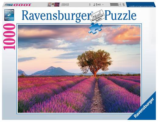 Ravensburger Puzzle | Lavendelfeld in der goldenen Stunde | 1000 Teile