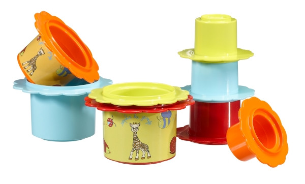 elements for kids | Blumenpyramide Stapeln Sophie la girafe | 1025