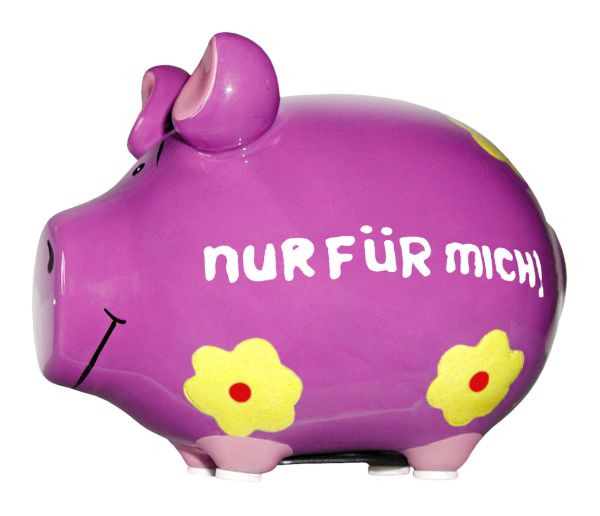 KCG | Sparschwein | Nur für mich | Größe: 12,5 cm