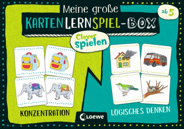 Loewe | Clever spielen - Meine große KartenLernSpiel-Box - Konzentration/Logisches Denken