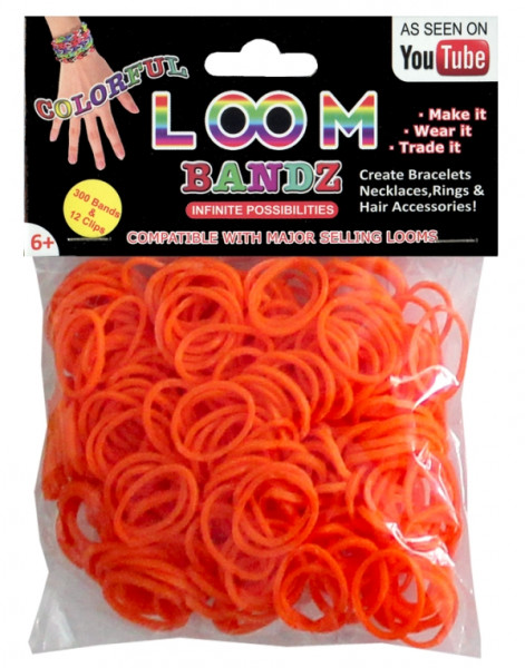 Loom Bandz | 300 Ringe | Orange